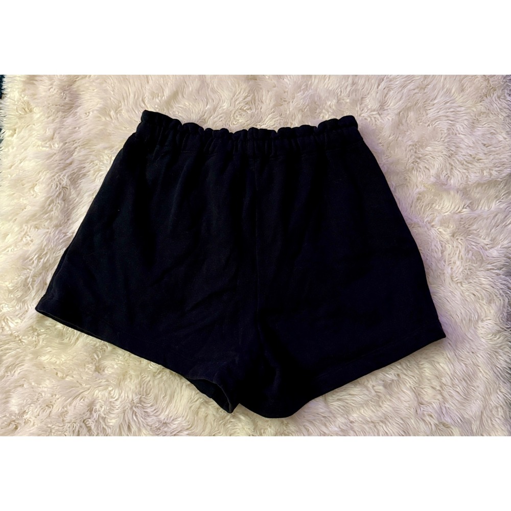 Abercrombie & Fitch Lounge Shorts Medium Black Soft Logo Loungewear Drawstring - Picture 4 of 6
